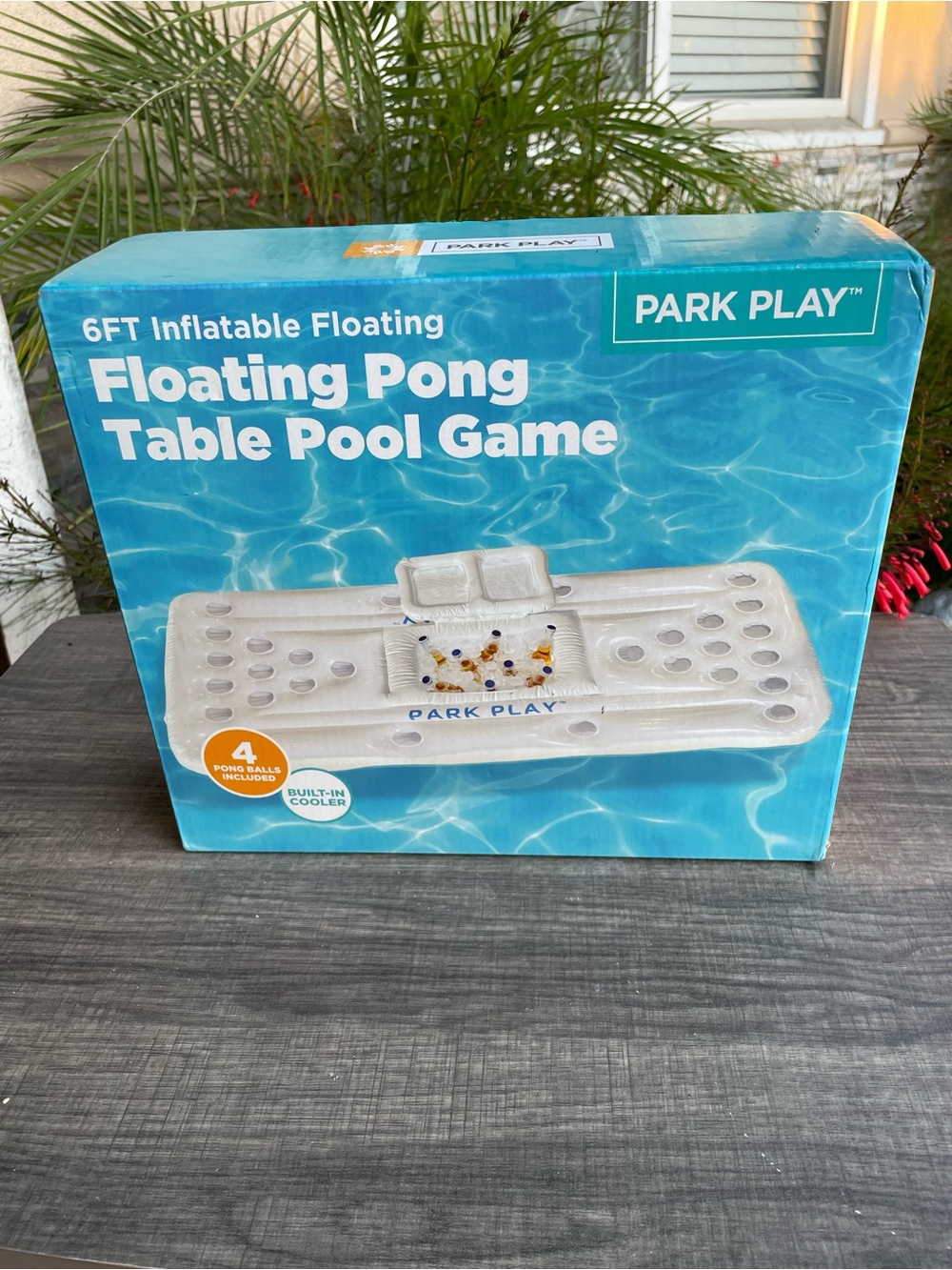 Park Play Inflatable Floating Pong Table Pool Game